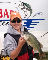 Nick Davenport with big bass